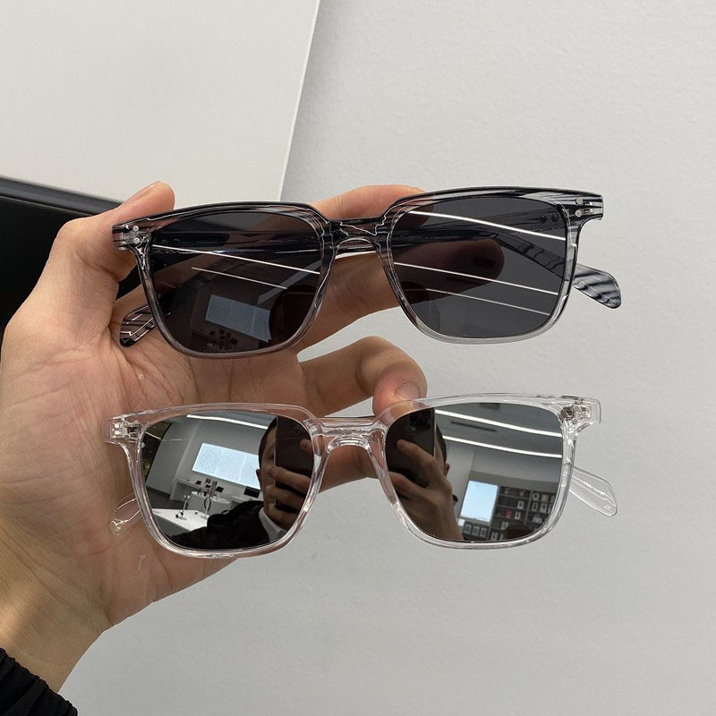 [ ZM✨] แว่นตากันแดดแฟชั่นเกาหลีกรอบสี่เหลี่ยมแว่นตากันแดดวินเทจฮิปฮอปแฟชั่นเครื่องประดับ Unisex 012