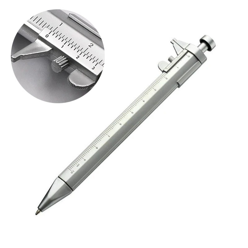 มัลติฟังก์ชั่น 0.5 มม. ปากกาคาลิปเปอร์ ปากกาหมึกเจล Vernier Caliper Roller Ball ปากกาเครื่องเขียน Ball-Point ความคิดสร้างสรรค์เครื่องเขียน 2 สี