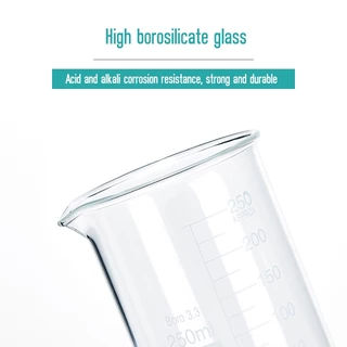 บีกเกอร์ Beaker บีกเกอร์แก้ว Glass Beaker 50 100 150 200 250 300 400 500 600 800 1000 2000 ml