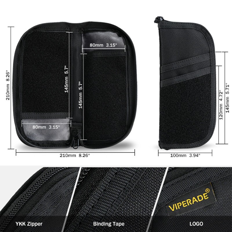 VE19 EDC กระเป๋า, กระเป๋าเครื่องมือสําหรับผู้ชาย, EDC Pocket Organizer Storage EDC Gears, Long EDC Pouch Organizer, ยูทิลิตี้กระเป๋าสําหรับ Multitools, ไฟฉาย/Knives
