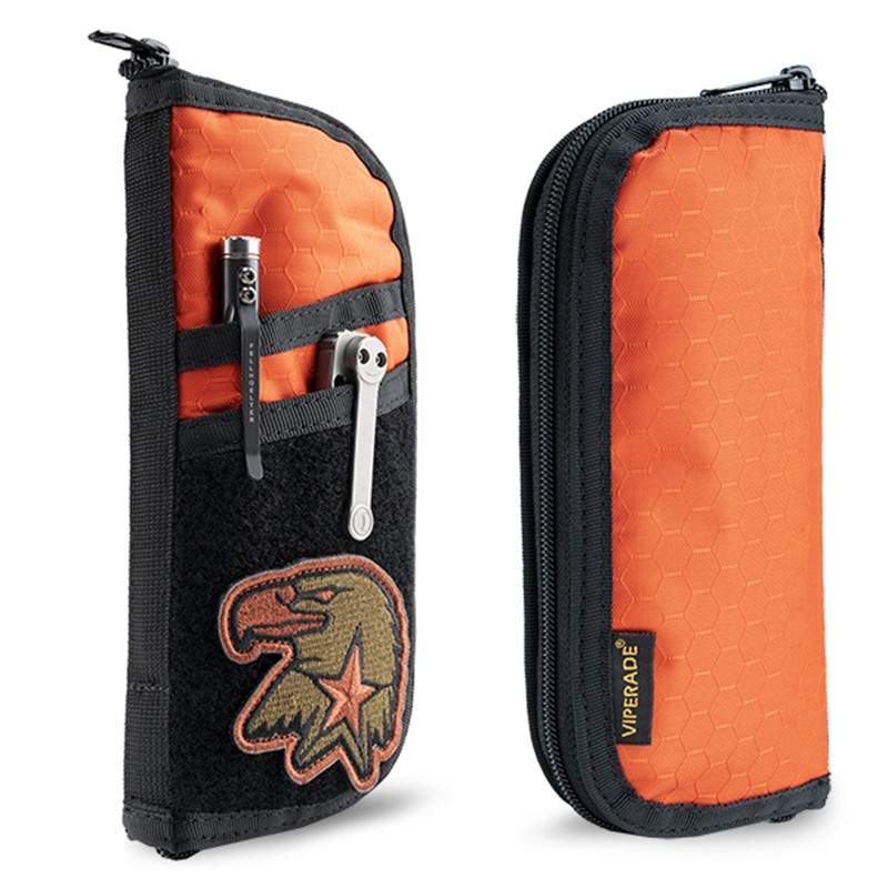 VE19 EDC กระเป๋า, กระเป๋าเครื่องมือสําหรับผู้ชาย, EDC Pocket Organizer Storage EDC Gears, Long EDC Pouch Organizer, ยูทิลิตี้กระเป๋าสําหรับ Multitools, ไฟฉาย/Knives