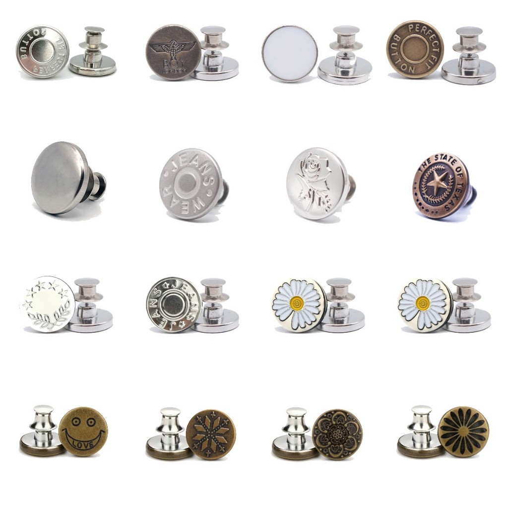 St.kunkka Membership Gift สุ่ม 1 ชิ้น Simple ปรับปุ่มที่ถอดออกได้เอวกางเกงยีนส์เอว-Reduction Hook