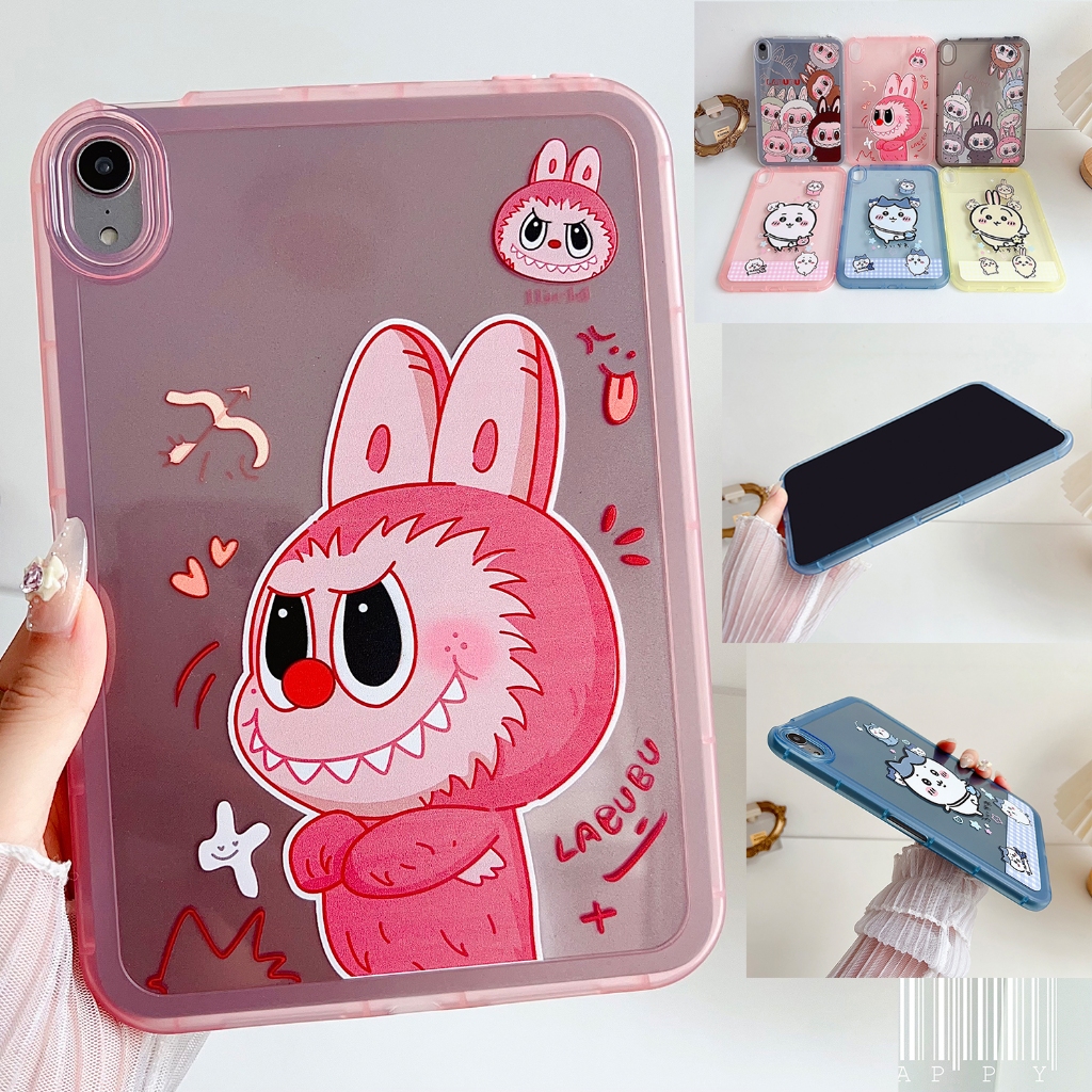 สําหรับ iPad mini 6 (2021) 8.3 "A2568 iPad mini (รุ่นที่ 6) iPad mini 5 4 7.9" แท็บเล็ตป้องกันกรณีแฟชั่นโปร่งใสทาสีน่ารักการ์ตูนรูปแบบปลอก Soft TPU Fit Cover