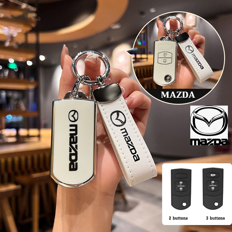 ฝาครอบกุญแจรถ TPU สําหรับ Mazda 2/3/5/6/RX8/MX5/CX3/CX5/CX7 2/3 ปุ ่ มเคสกุญแจ Keyless Smart Entry key