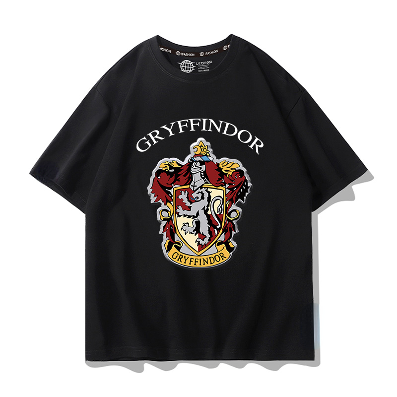 Uniqlot Harry Potter เสื้อยืดลําลองคู่รักผ้าฝ้ายแท้สําหรับผู้ชายและผู้หญิง 5459696