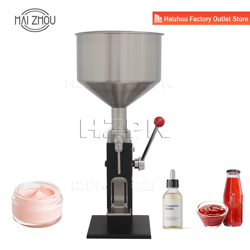 HAIZHOU 304 สแตนเลสคู่มือวางเครื่องบรรจุของเหลว(5-60ML) พร้อมใบรับรอง CE A03-E