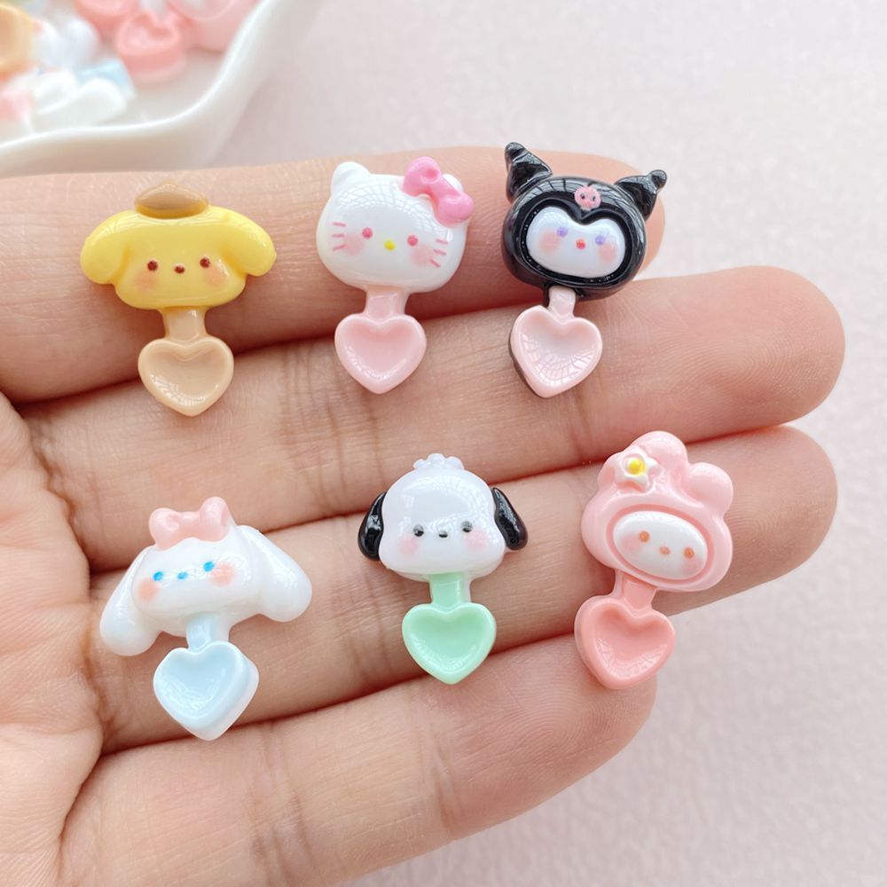 10 ชิ้นการ์ตูนเรซิ่นแมว, สุนัข, กระต่ายสัตว์สําหรับตกแต่งคลิป, ทําเล็บมือ, งานฝีมือ, ผม, ผ้า, รองเท้า, โทรศัพท์มือถือ, ตกแต่งกระ