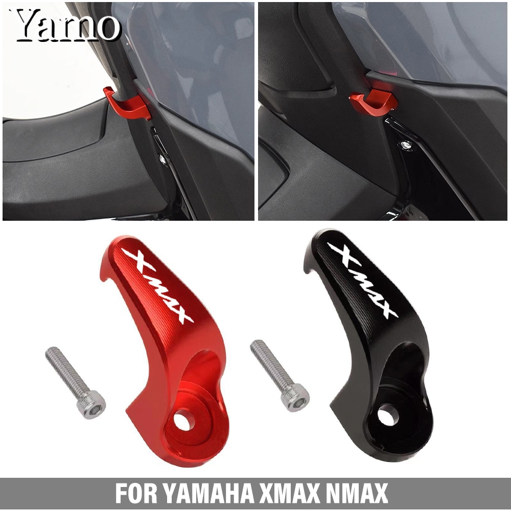 สําหรับ ยามาฮ่า XMAX 300 เอ็นแม็กซ์ 155 2017-2024 ซีเอ็นซี อลูมิเนียมอัลลอยด์รถจักรยานยนต์ตะขอกระเป๋า, กระเป๋าแขวน, เก็บหมวกตะขอ