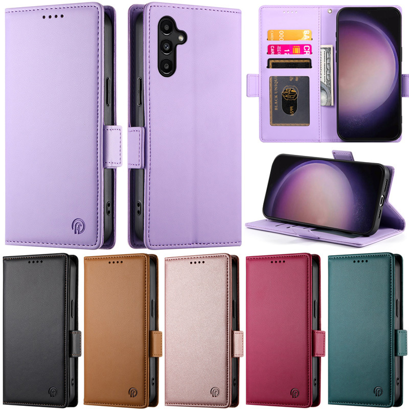 Retro สําหรับ Samsung Galaxy A35 5G A55 5G A15 5G A25 A54 A34 A24 4G A05S A23 M23 F23 M13 4G หรูหรากระเป๋าสตางค์หนัง PU ช่องใส่การ์ดผิวป้องกันพลิกกรณี