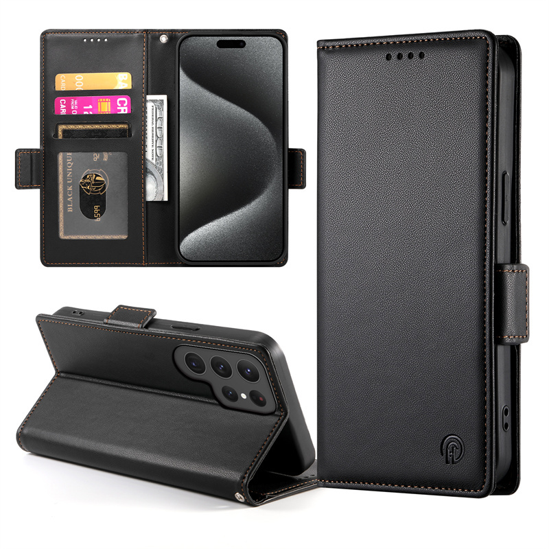 Retro สําหรับ Samsung Galaxy S24 FE S25 Ultra S23 FE S24 Ultra S23 Ultra S22 Ultra S25 Plus S24 Plus S23 Plus S22 Plus Luxury กระเป๋าสตางค์หนัง PU ฝาครอบ Cas - รูปที่ 3