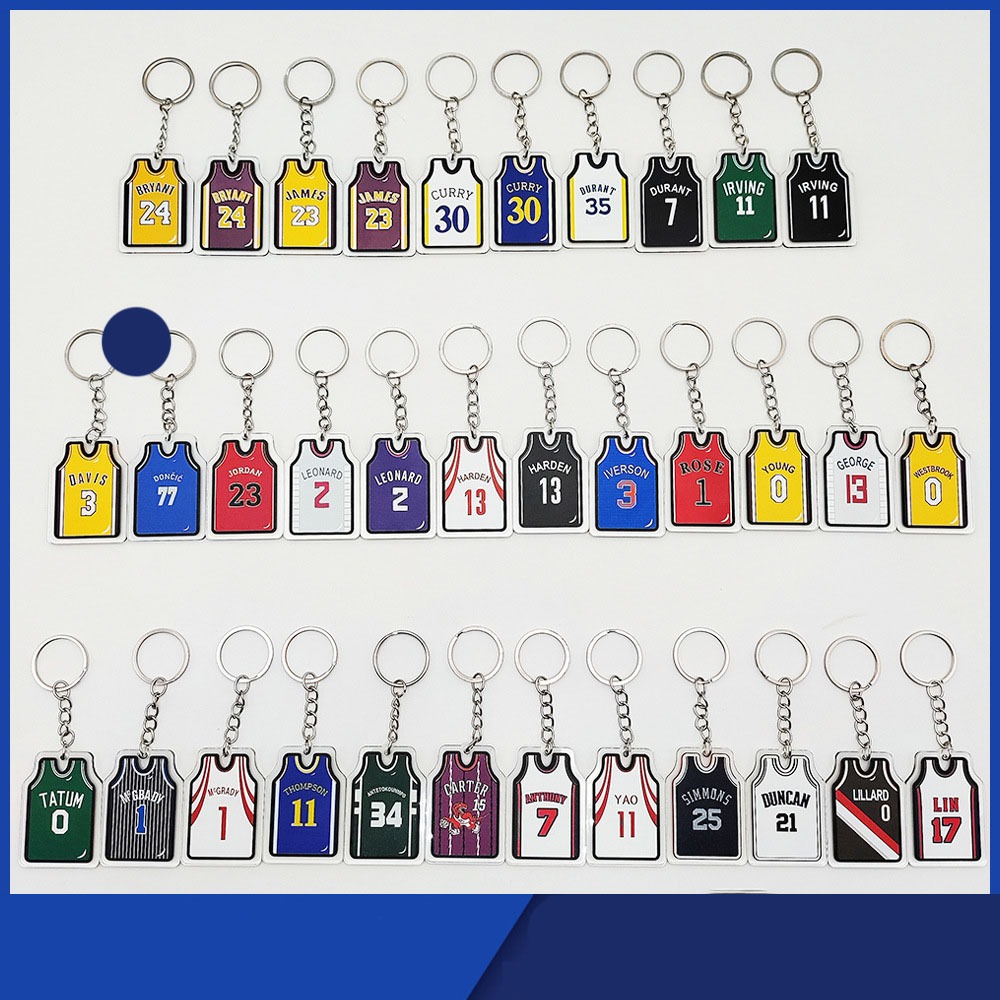 2025 nba StarพวงกุญแจJames Jordan kobe Irvingแฟนของขวัญของที ่ ระลึกพวงกุญแจจี ้ ของสะสมกระเป ๋ านักเรียนจี ้