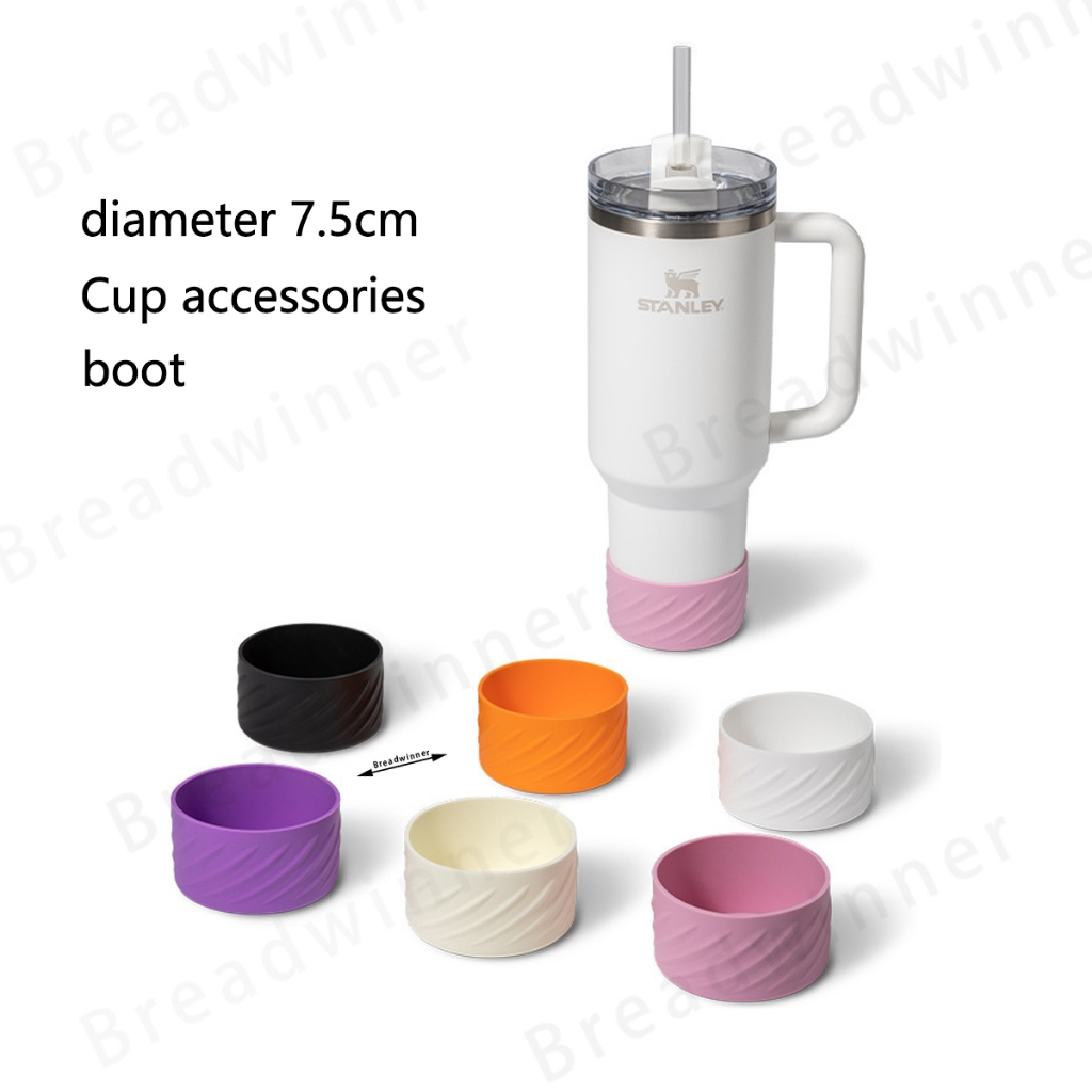 7.5 ซม.ถ้วยน้ํา Boot ถ้วยซิลิโคนเหมาะสําหรับ Space Pot ถ้วย Stanley 12 ออนซ์/16 ออนซ์/18 ออนซ์/22 ออนซ์/24 ออนซ์ Anti-slip ขวดน้ําร้อนและเย็นกรณีป้องกัน