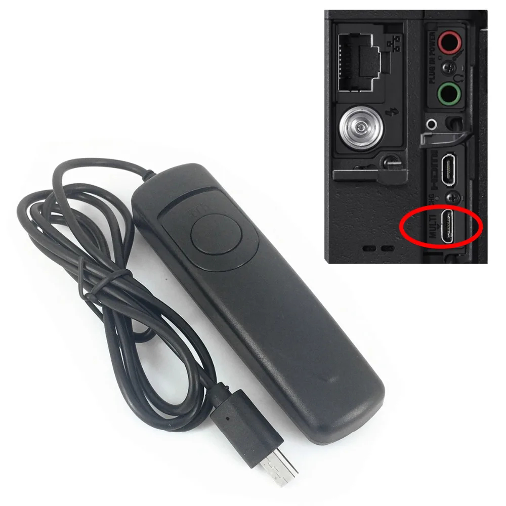 Rm-vpr1 รีโมทชัตเตอร์สายควบคุมสําหรับ Sony ZV1 A6600 A6500 A6400 A6300 A1 A9 A7 A7R V A7S II III IV V RX100 M5 VPR1