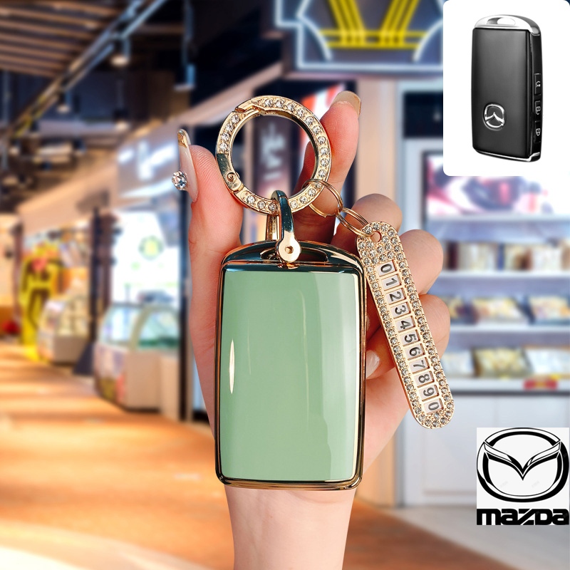 Mazda CX30/CX-3/CX-5/CX-7/CX-8/CX-9/Mazda 3/Skyactiv Remote ฝาครอบกุญแจรถพวงกุญแจอุปกรณ ์ เสริม