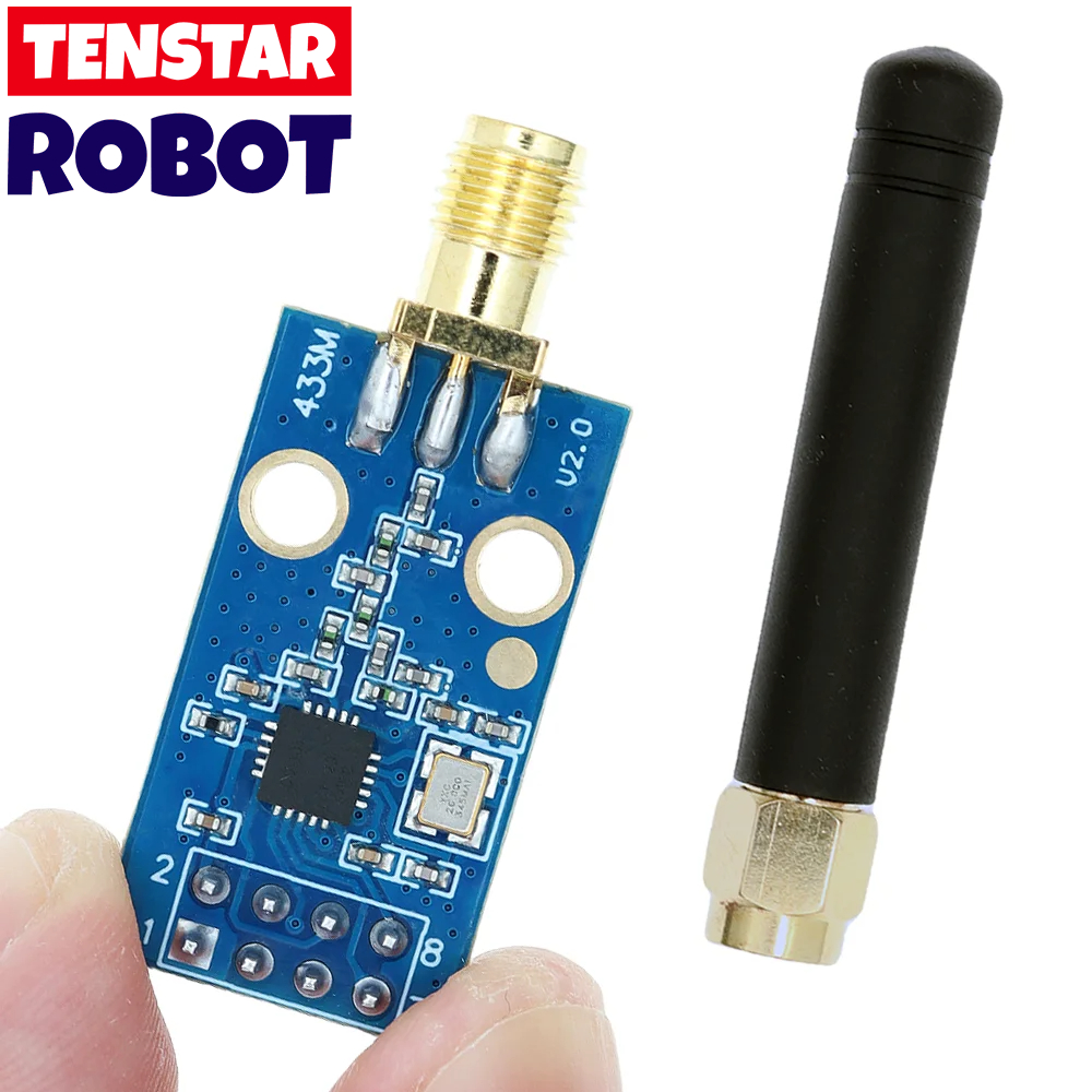 Cc1101 433MHz โมดูลไร ้ สายพร ้ อมเสาอากาศ SMA โมดูลรับส ่ งสัญญาณไร ้ สายสําหรับ Arduino
