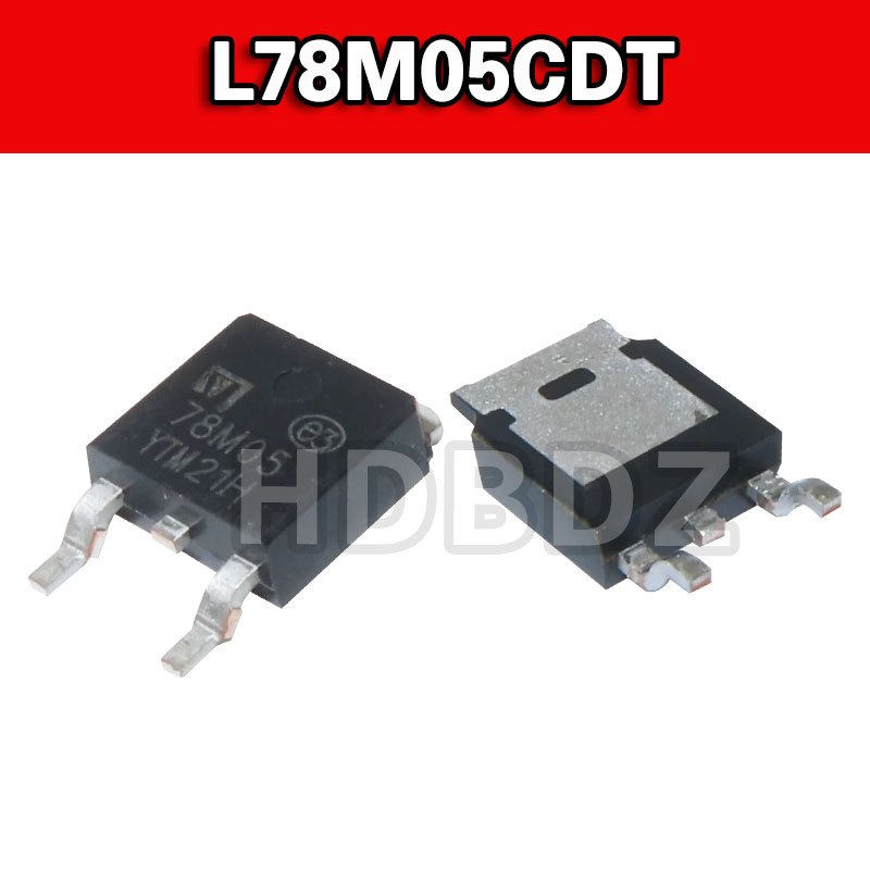 10~50PCS L78M05CDT TO252 78M05  เครื่องปรับแรงดันไฟฟ้าสามปลาย IC SMD