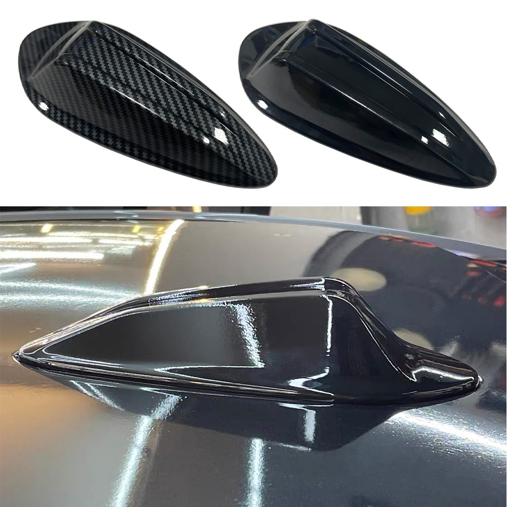 สําหรับ BMW G20 G21 3 Series M3 G80 2023-2024 หลังคารถ Shark Fin Antenna ฝาครอบ ABS คาร์บอนไฟเบอร์รูปแบบภายนอก Trim ตกแต่ง