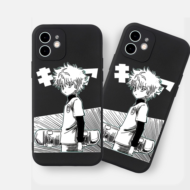Qiqi เคสโทรศัพท์สีดํา IPhone 6 6S 11 7 8 15 X XR XS Plus 12 13 14 15 PRO mini MAX ซิลิโคนเหลว