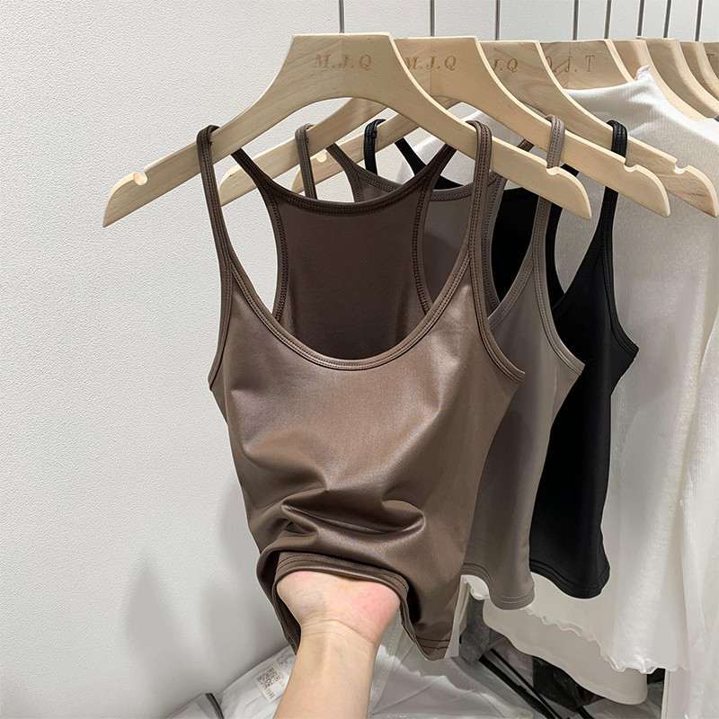 สาวฮอตอเมริกันหนัง pu เซ ็ กซี ่ Slim Camisole 74579 – โปรปัง