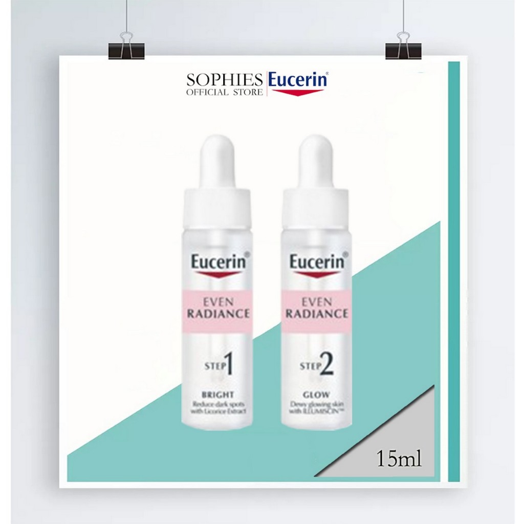 Eucerin Even Radiance Duo Ampoule serum step1 +step2 15ml *2 เซรั ่ ม