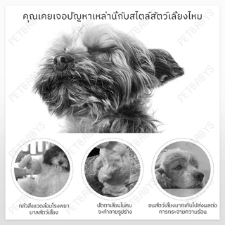 🐩อุปกรณ์เสริมฟรี 🔋เครื่องตัดขน สุนัข แมว ชุด12ชิ้น ปัตตาเลี่ยนตัดขนแมวและสุนัข แบบไร้สาย เสียงเบา