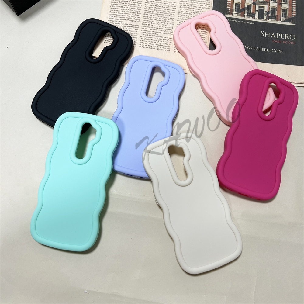 Oppo F11 Pro Reno 2Z 2F A31 A9 A5 2020 Bright Dopamine Color Curly Frame Soft เคสกันกระแทก