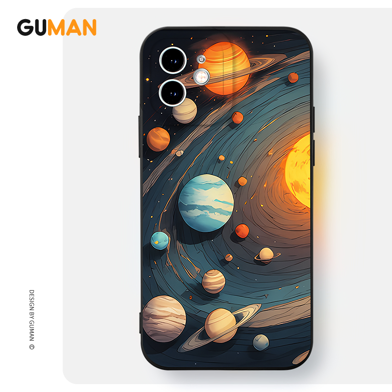 Guman เคสไอโฟน เคสซิลิโคนนุ่มกันกระแทกน่ารักตลก เคสโทรศัพท์  for iPhone 16 15 14 13 12 11 Pro Max SE