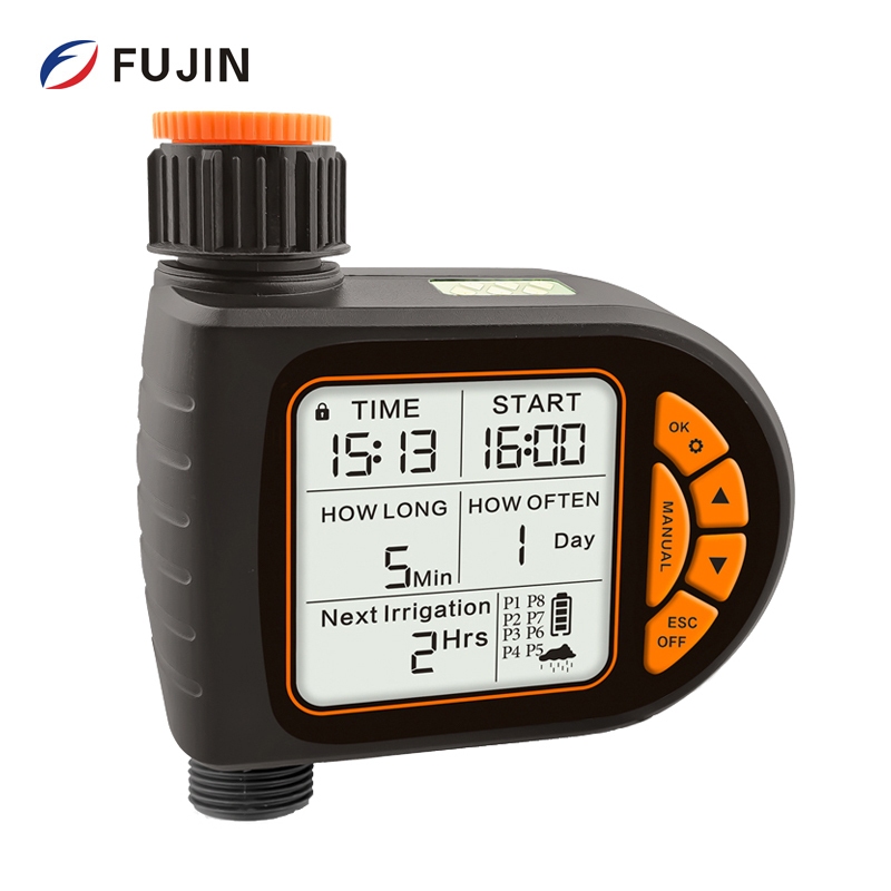 Fujin irrigation ใหม ่ จอแสดงผล LCD จับเวลาน ้ ํากันน ้ ํา IP65 บ ้ านสวนชลประทาน Rainfall Timer ระบบควบคุมอัตโนมัติ