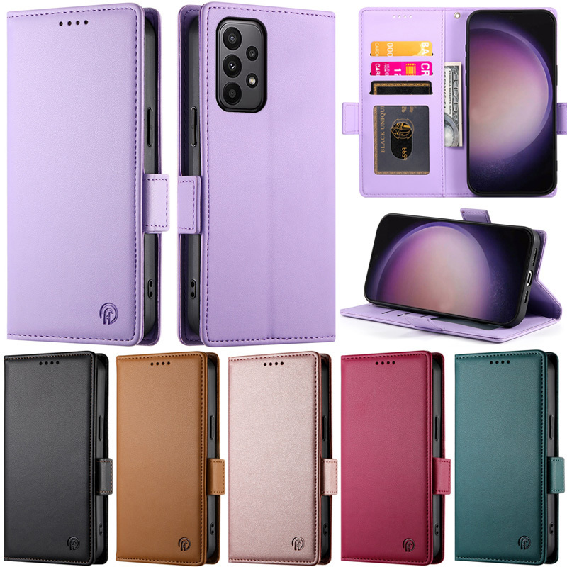 SAMSUNG หรูหราปลอกสําหรับsamsung Galaxy A33 A53 A73 A52 A72 A52s A23 M23 5G A22 5G A32 4G A51 A71 A22 4G M13 4G Book Folioกระเป๋าสตางค์ช่องใส่การ์ดหนังนุ่มพลิกผิวกรณี