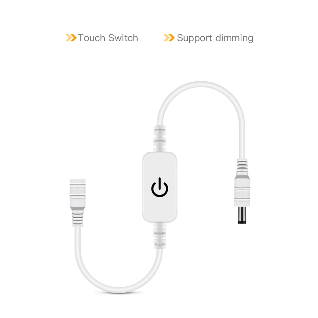 DC 12V - 24V 4A เซ็นเซอร์สัมผัสหรี่สวิตช์ควบคุมความสว่าง Stepless หรี่ไฟ LED แถบสัมผัสหรี่