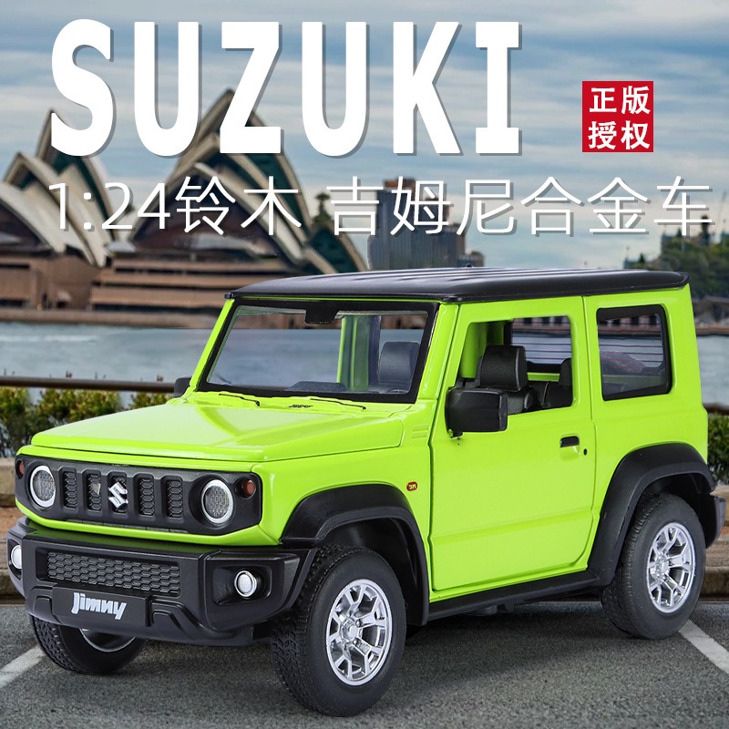 1/24 Scale Suzuki JIMNY Diecast Alloy Pull Back Car ของขวัญของเล ่ นสะสมสําหรับเด ็ ก