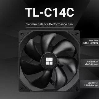 Thermalright TL-C14C ARGB 140 มม.ระบายความร้อน 1500RPM CPU 4Pin PWM พัดลมคอมพิวเตอร์เงียบพร้อม S-FDB แบริ่งพัดลม PC พัดลมระบายความร้อน