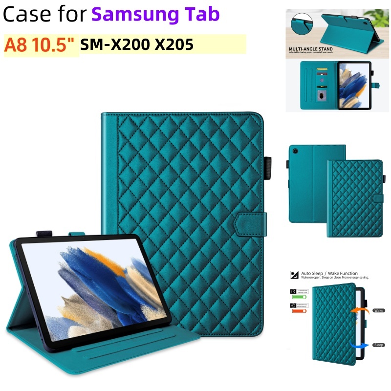 Samsung Galaxy Tab A8 10.5" 2021 Flip Cover SM-X200 X205 Tablet Case Stand Wallet Leather