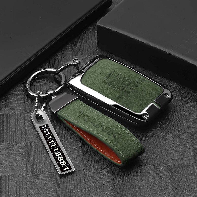 เคสกุญแจรีโมตรถยนต์ สําหรับ Great Wall GWM WEY TANK 300 500 Tank300 Tank500 2021 ของแต่งรถยนต์ พวงกุ