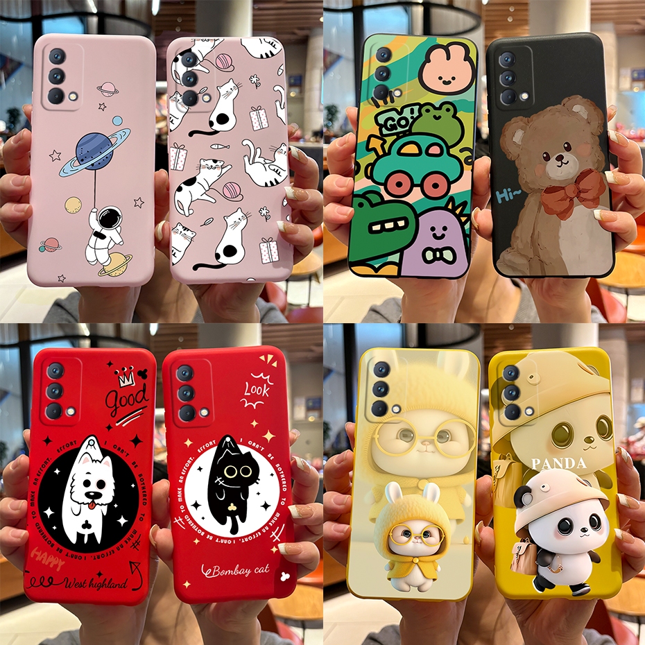 สําหรับ Realme GT Master Edition เคสโทรศัพท ์ รูปแบบน ่ ารักออกแบบใหม ่ ซิลิโคน Matte Soft ปกหลังสําหรับ Realme GT Master Casing
