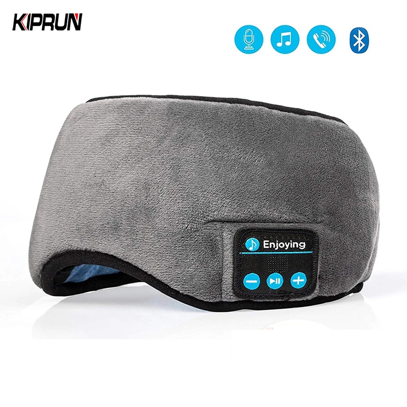 Kiprun Bluetooth Sleep Eye Mask หูฟังไร้สายผ้าฝ้าย Sleeping Eye Cover ชุดหูฟังเพลง, Travel Bluetooth Sleep Mask, ของขวัญที่ยอดเยี่ยม