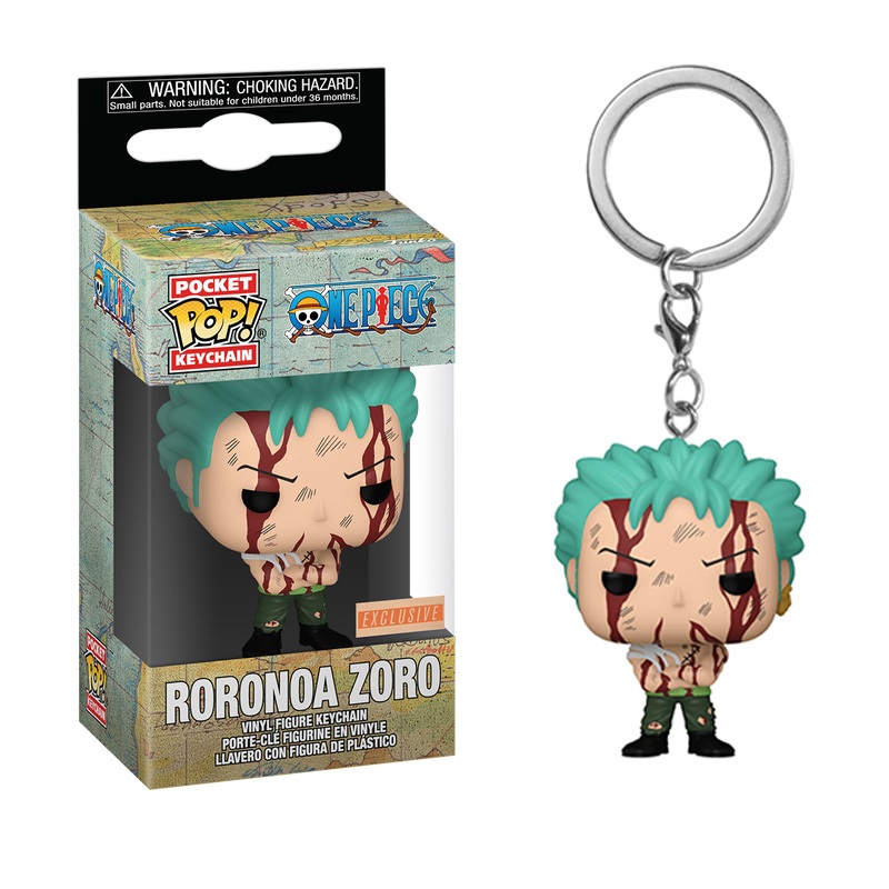 Funko POP One Piece RORONOA ZORO ( ไม ่ มีอะไรเกิดขึ ้ น ) พวงกุญแจ