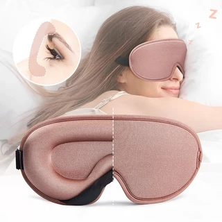 Kiprun 3D Memory Foam Sleep Eye mask, 100% Blackout mask สําหรับผู้หญิงผู้ชาย, นุ่มและสะดวกสบาย Sleeping mask สําหรับ Light Blocking Eye สําหรับ Sleeping