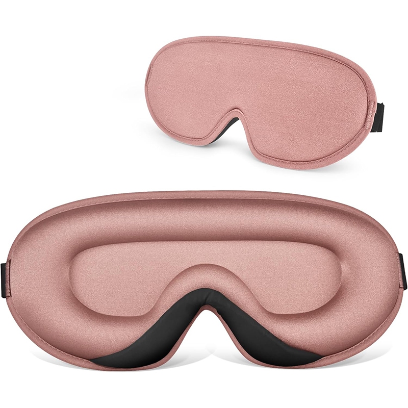 Kiprun 3D Memory Foam Sleep Eye mask, 100% Blackout Sleep mask สําหรับผู้หญิงผู้ชาย, นุ่มและสะดวกสบาย Sleeping mask สําหรับ Light Blocking Eye mask สําหรับ Sleeping