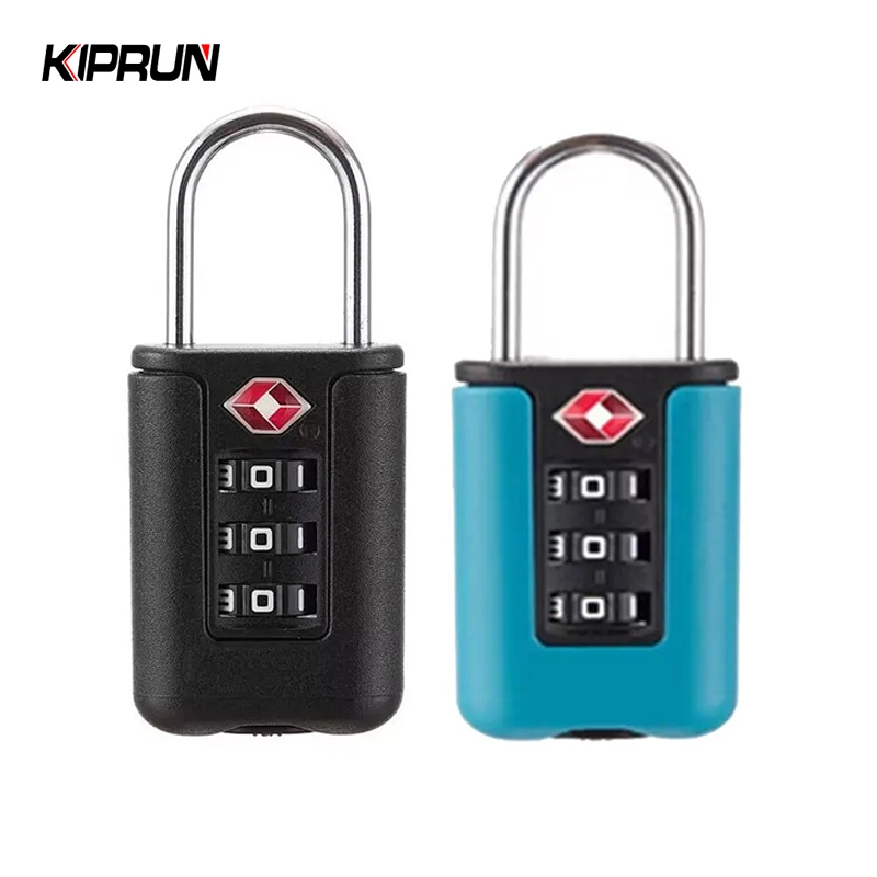 ล็อคกระเป๋า KIPRUN, TSA อนุมัติ 3 หลักรหัสล็อคกุญแจความปลอดภัยสำหรับกระเป๋าเดินทาง กระเป๋า
