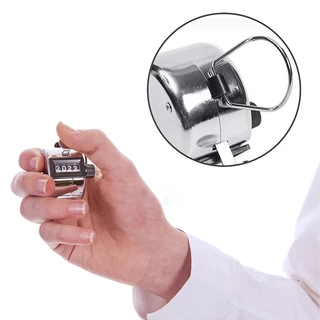 Kiprun Digital Hand Tally Counter 4 หลัก Mini Manual Hand Held Tally Counter Manual นับ Golf Clicker 0-9999