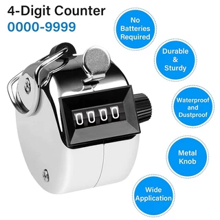 Kiprun Digital Hand Tally Counter 4 หลัก Mini Manual Hand Held Tally Counter Manual นับ Golf Clicker 0-9999