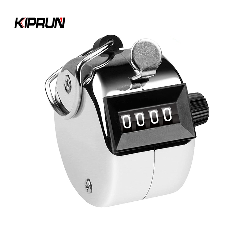 Kiprun Digital Hand Tally Counter 4 หลัก Mini Manual Hand Held Tally Counter Manual นับ Golf Clicker 0-9999