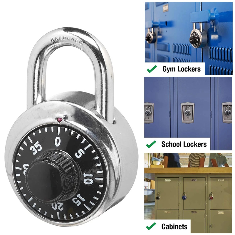 Kiprun หลักรหัสผสมกุญแจโรตารีรอบหมายเลขกระเป ๋ าเดินทางความปลอดภัย Locker กระเป ๋ าเดินทางลิ ้ นชักตู ้ Swing Locker