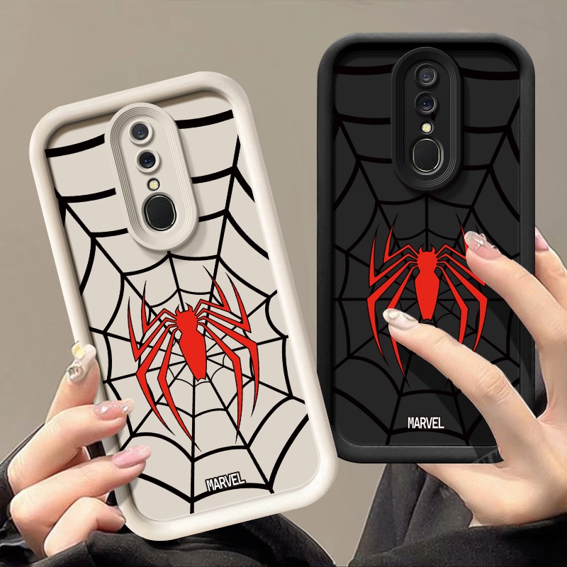 กรณีใหม ่ สําหรับ OPPO F11 Pro A5 A9 2020 Spider Web อะนิเมะรูปแบบ Soft Casing โทรศัพท ์ ฝาครอบกันกระแทก