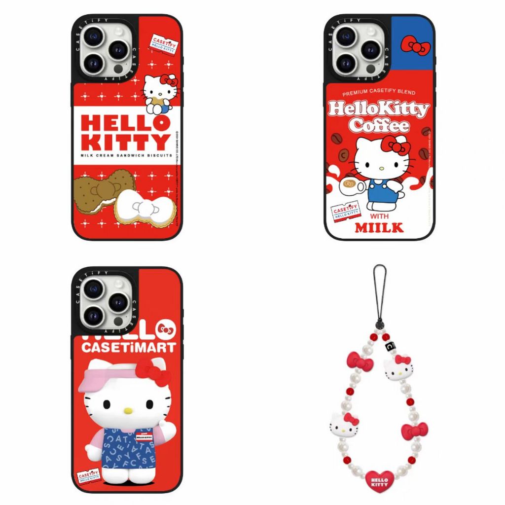 สุดฮิตและสุดคุ้มHello Kittyกาแฟโทรศัพท์พร้อมสร้อยข้อมือ,สําหรับiPhone 17Promax 17Pro 17 16 15 14 13Promax 13Pro 13 12Promax 12Pro 12 11
