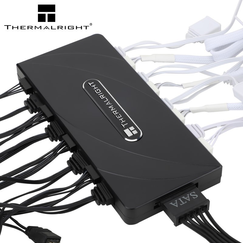 Thermalright PWM Fan Hub ARGB Hub 10-Port 3pin Fan Hub 4 Pin PC พัดลม Controller 12V พัดลม Hub Stron