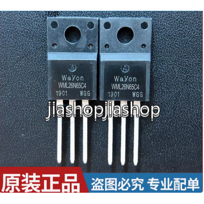 10pcs WML26N65C4 ยี ่ ห ้ อใหม ่ สต ็ อก 26A/650V MOSFET สามระดับทรานซิสเตอร ์ TO-220F พลาสติกปิดผนึ