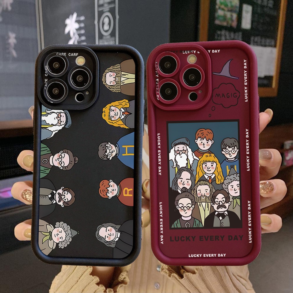 สําหรับiphone 15 Pro Max 14 Plus 13 12 11 XR 8 7 SE 2022 XS Harry Potterเคสป้องกันเต็มรูปแบบฝาครอบป้องกันการตก