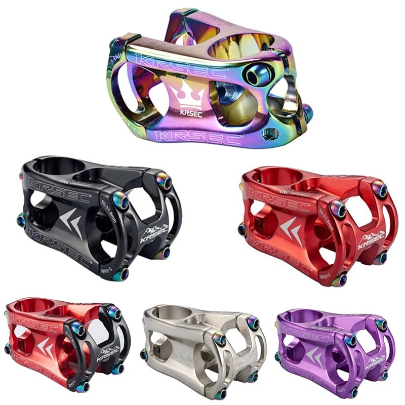 KRSEC จักรยาน Stem 31.8*50 มม.จักรยานสั้น Stem Fit สําหรับ 28.6 มม.ส้อมด้านหน้า 31.8 มม.จักรยาน Hand